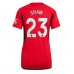 Manchester United Luke Shaw #23 Kopio Koti Pelipaita Naisten 2023-24 Lyhyet Hihat